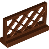 Lego Fence Lattice 1 x 4 x 2 / Reddish Brown