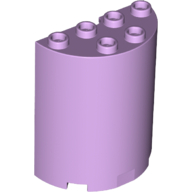 Lego Cylinder Half 2 x 4 x 4 / Lavender