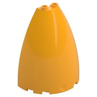Lego Cone Half 6 x 3 x 6 (Elliptic Paraboloid) / Bright Light Orange