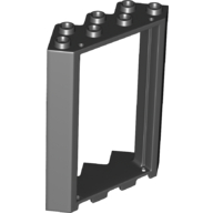 Lego Door Frame 4 x 4 x 6 Corner / Black