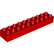 Lego Duplo Brick 2 x 10 / Red