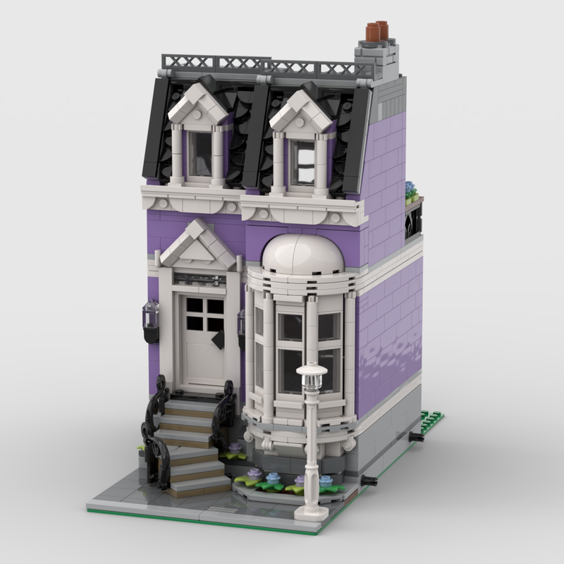 Lego Town House - Medium Lavender Edition