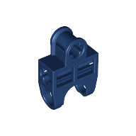 Lego Technic Axle Connector 2 x 3 with Ball Socket, Open Sides / Dark Blue