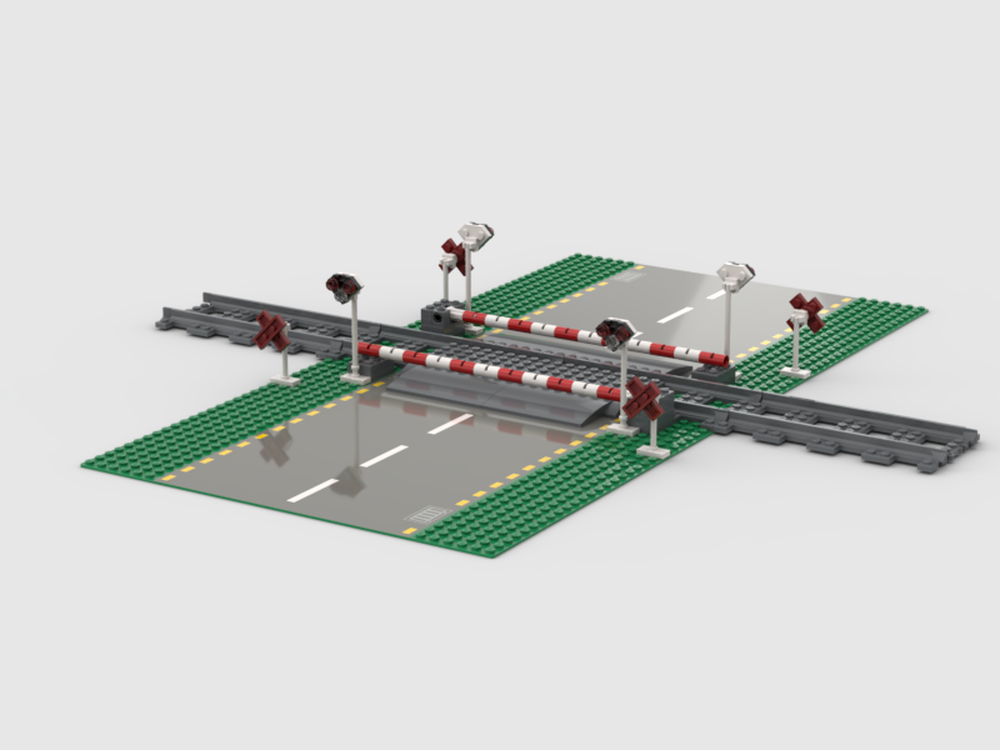 Lego Hungarian railroad crossing