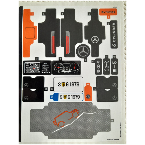 Lego Sticker Sheet for Set 42177-1 / [No Color/Any Color]