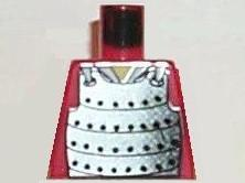 Lego Torso Castle Ninja Armor Plate Mail Pattern / Red