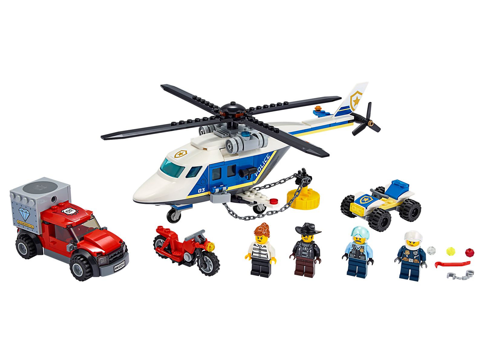 Lego Police Helicopter Chase