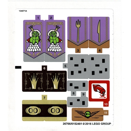 Lego Sticker Sheet for Set 75826-1