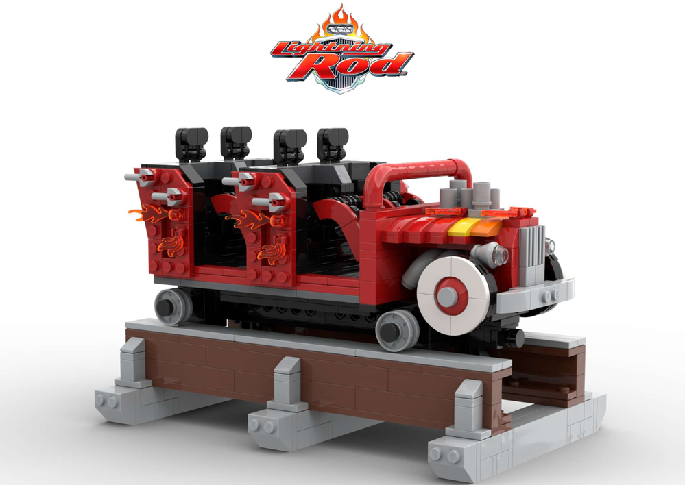Lego ROLLERCOASTER - LIGHTNING ROD - DOLLYWOOD