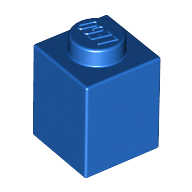 Lego Brick 1 x 1 / Blue