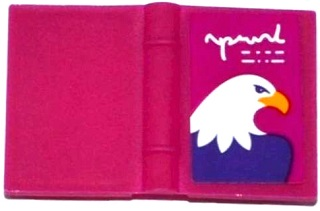 Lego Minifigure, Utensil Book 2 x 3 with Eagle Head Pattern (Sticker) - Set 41122