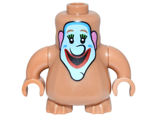 Lego Body, Nexo Knights Scurrier with Medium Nougat Arms with Clown Face Pattern (The Beatles Jeremy Hillary Boob)
