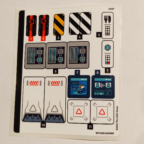 Lego Sticker Sheet for Set 60446-1 / [No Color/Any Color]