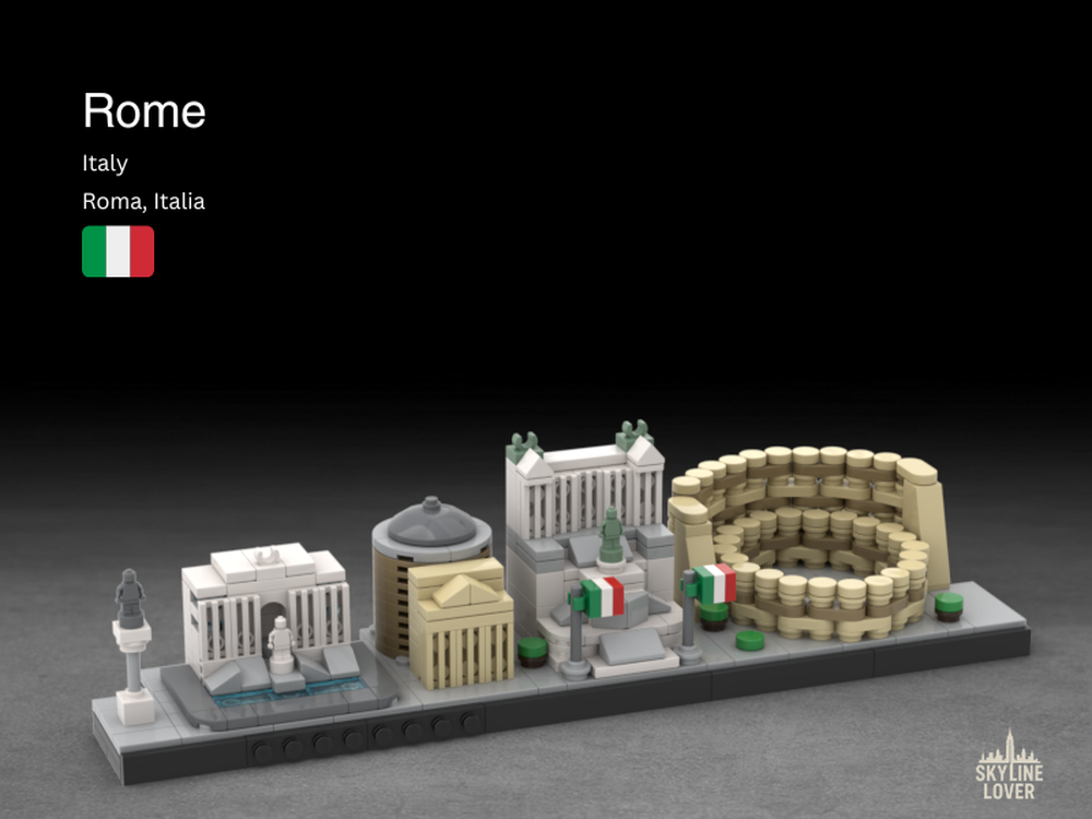 Lego Rome Skyline