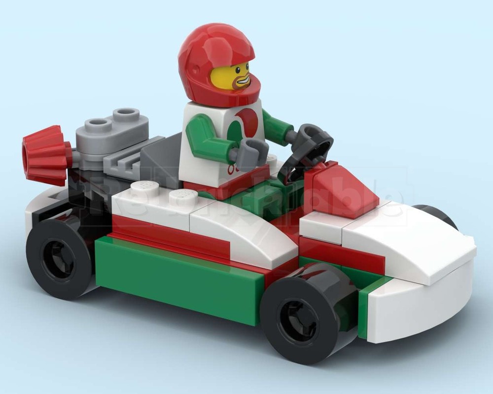Lego Racing Driver with Kart