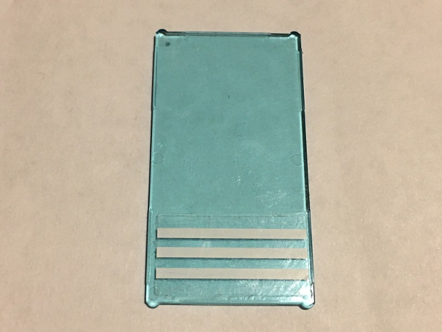 Lego Glass for Window 1 x 4 x 6 with 3 White Stripes Pattern (Sticker) - Set 60141 / Trans-Light Blue