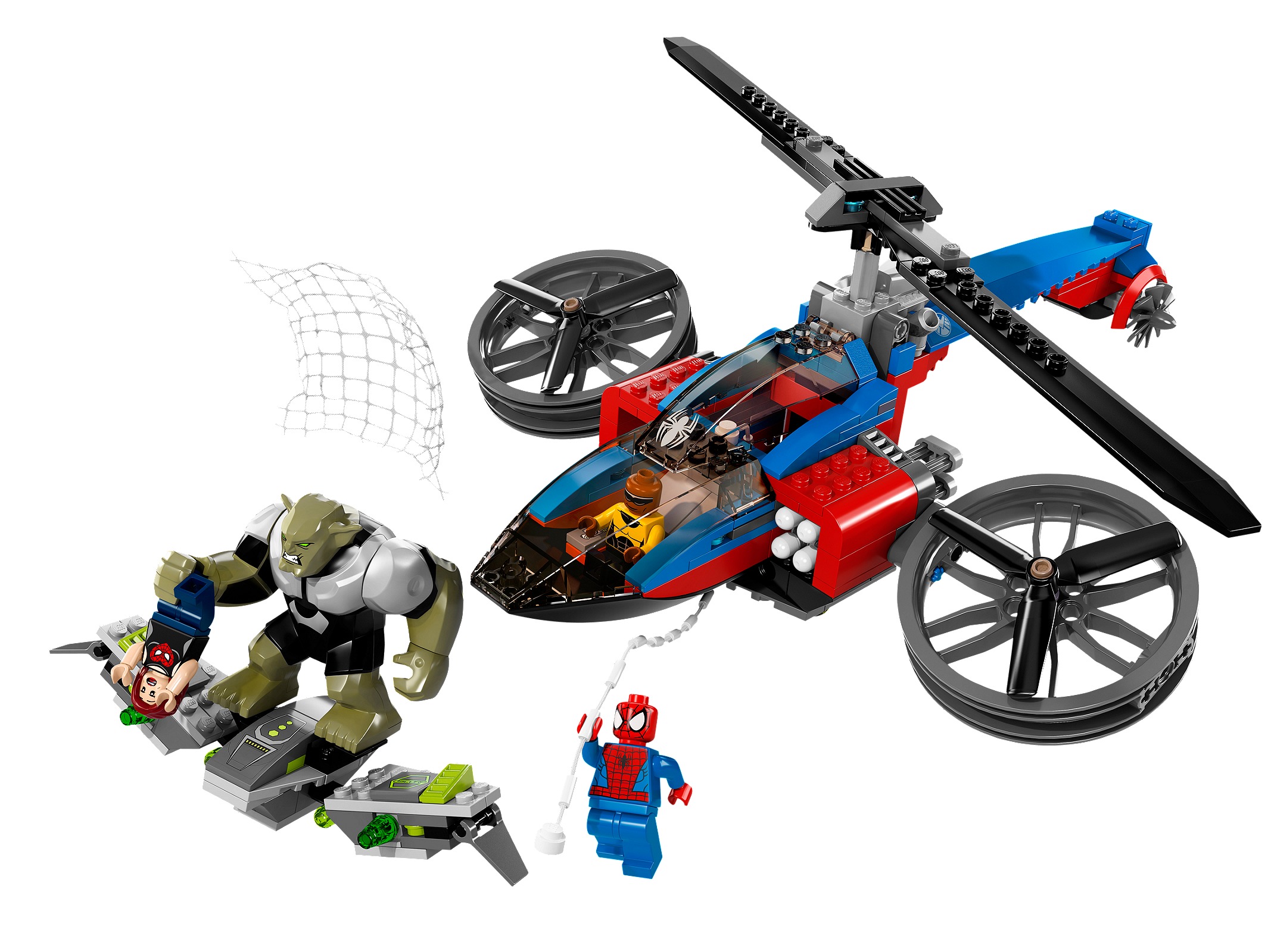 Lego Spider-Helicopter Rescue