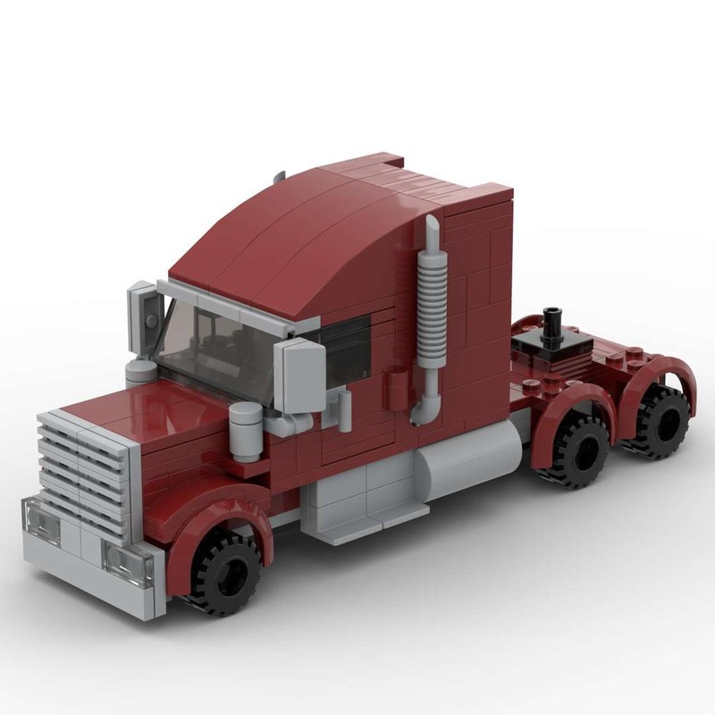 Lego Classic dark red american truck with high roof