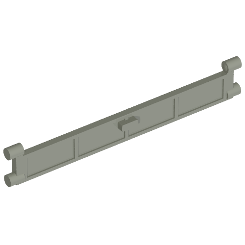 Lego Garage Roller Door Section with Handle / Light Gray