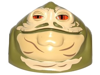 Lego Upper Body, Jabba the Hutt with Tan Face Print - No Arms