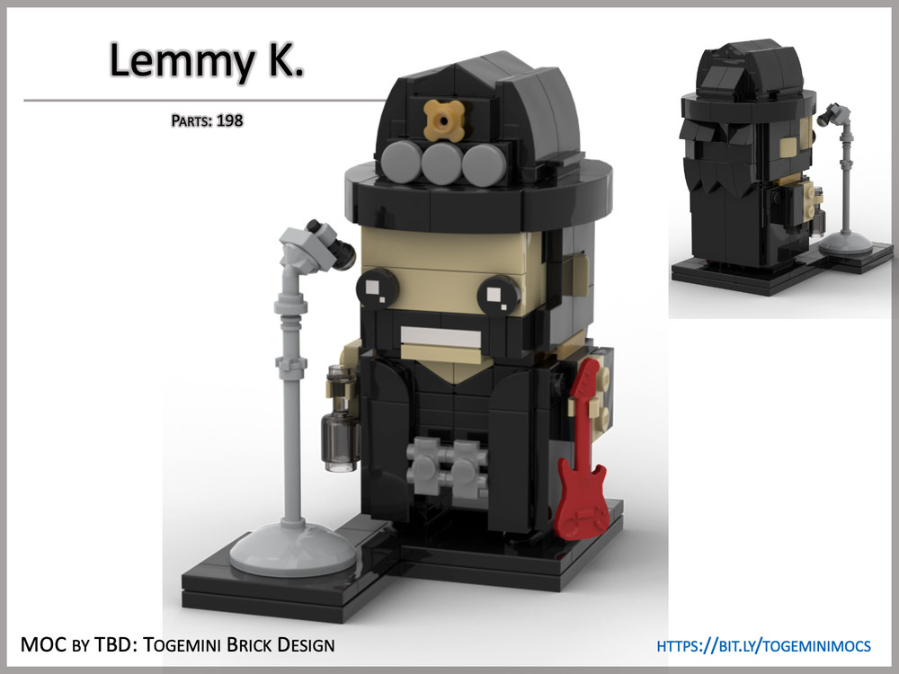 Lego Lemmy K. - Metal Band - Brickheadz