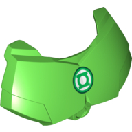 Lego Large Figure Chest Cover, Armour Small with Green Lantern Logo Print / Bright Green