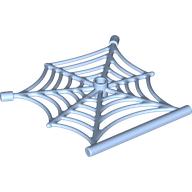 Lego Insect Accessory, Spider Web, Hanging / Bright Light Blue