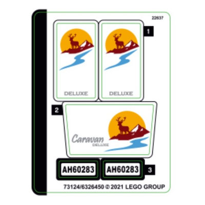 Lego Sticker Sheet for Set 60283-1