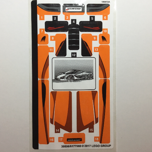 Lego Sticker Sheet for Set 75880-1