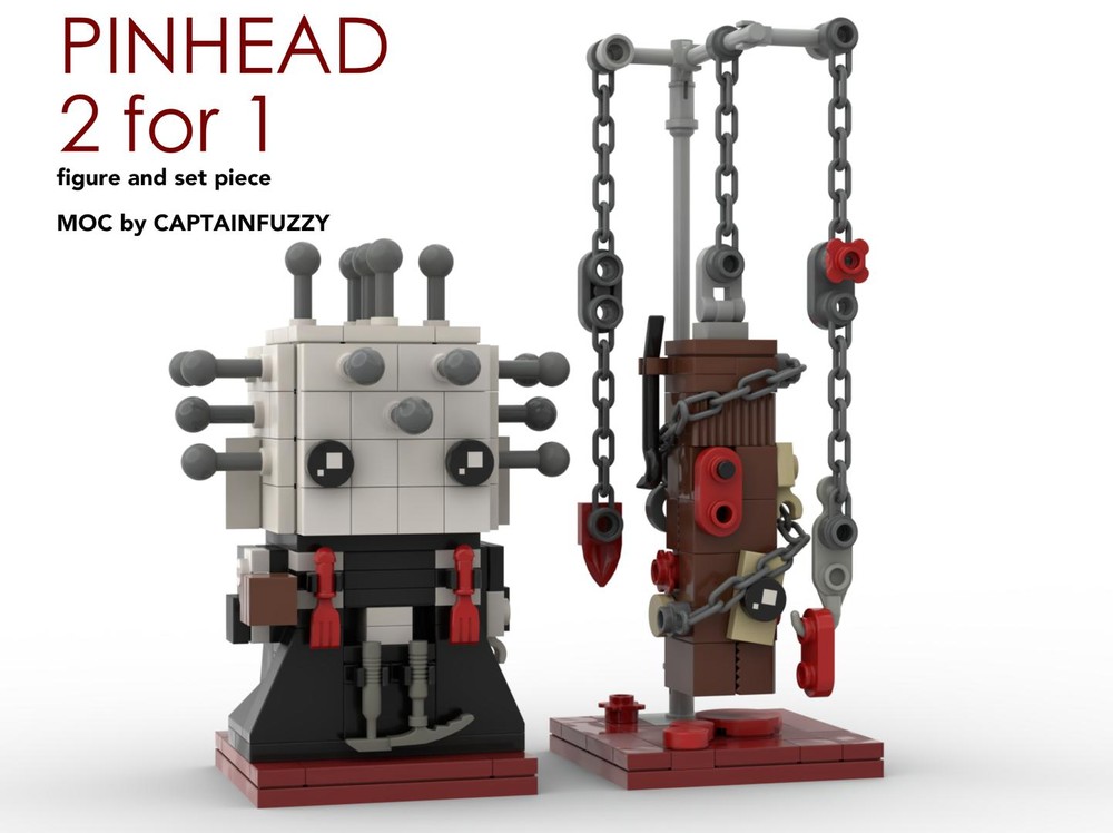 Lego Hellraiser Pinhead Brickheadz 2 for 1