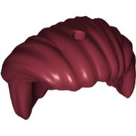 Lego Hair Swept to Right / Dark Red