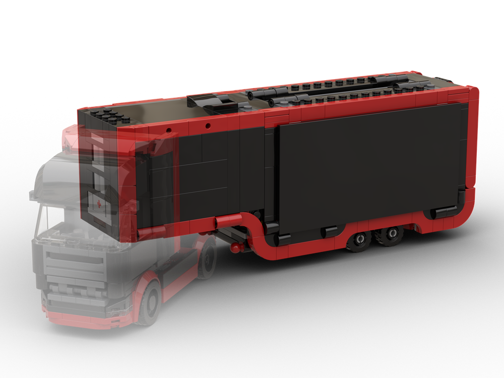 Lego F1 Truck Short Trailer