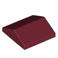 Lego Brick Sloped 33° 2 x 2 Double / Dark Red