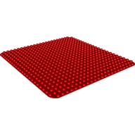Lego Duplo Baseplate 24 x 24 / Red