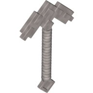 Lego Tool Pickaxe Blocky, Double / Flat Silver