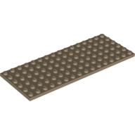 Lego Plate 6 x 16 / Dark Tan