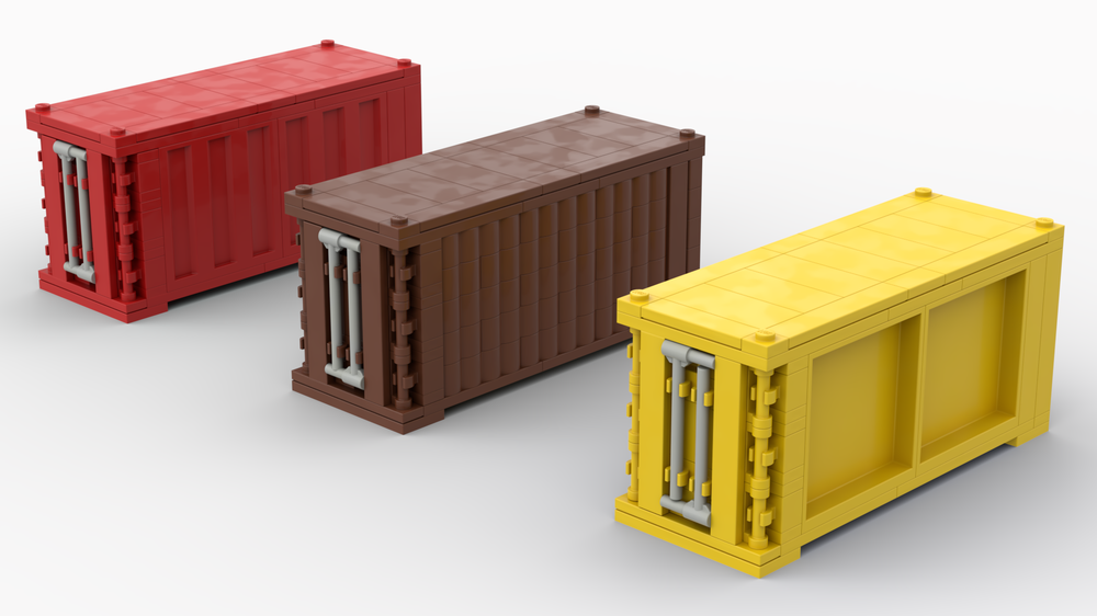 Lego 3 Shipping Containers