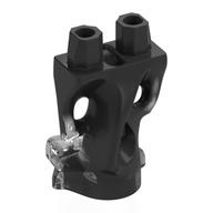 Lego Lower Body, Ghost Marbled Black / Trans-Clear