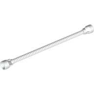 Lego Flexible Hose 8.5L with Tabbed Ends (Ends same color as Tube) / White