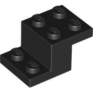 Lego Bracket 3 x 2 x 1 1/3 with Bottom Stud Holder / Black