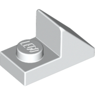 Lego Brick Sloped 45° 2 x 1 with 2/3 Cutout [New Version] / White