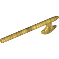 Lego Weapon Halberd / Axe / Pearl Gold