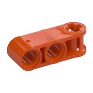 Lego Technic Axle and Pin Connector Perpendicular 3L with 2 Pin Holes / Reddish Orange