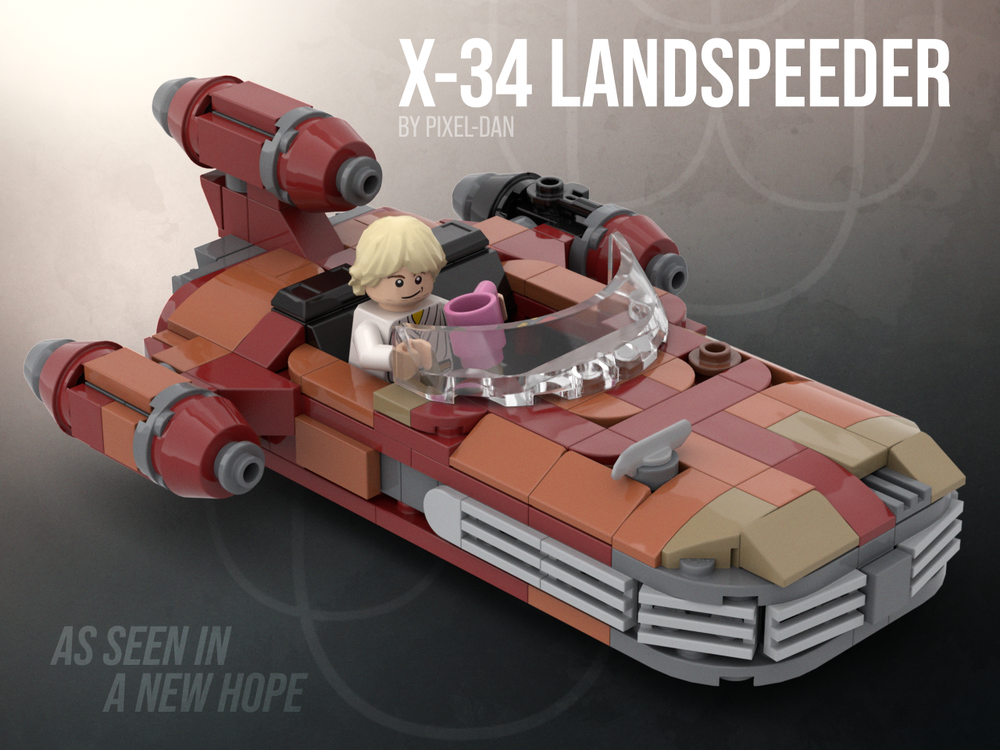 Lego PiXEL-DANs Luke's X-34 Landspeeder
