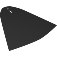 Lego Large Figure Cape, 4 Holes / Black