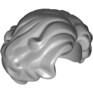 Lego Hair Short Wavy with Side Part / Light Bluish Gray