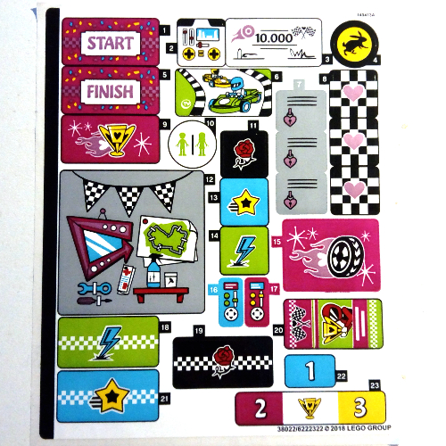 Lego Sticker Sheet for Set 41352-1 / [No Color/Any Color]