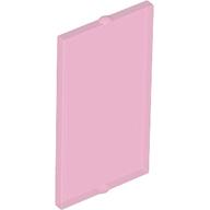 Lego Glass for Window 1 x 2 x 3 Flat Front / Trans-Dark Pink