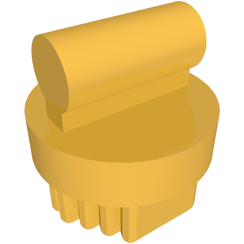 Lego Equipment Animal Grooming Kit Brush Round, Small / Pearl Gold