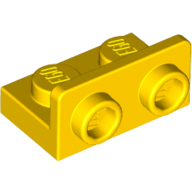 Lego Bracket 1 x 2 - 1 x 2 Inverted / Yellow